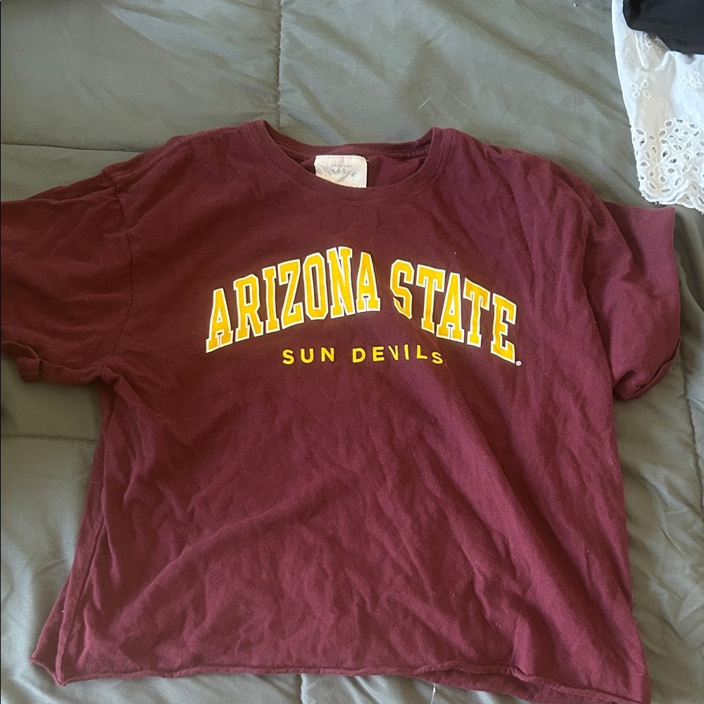Arizona State Sun Devils Women's Maroon Crop Tee